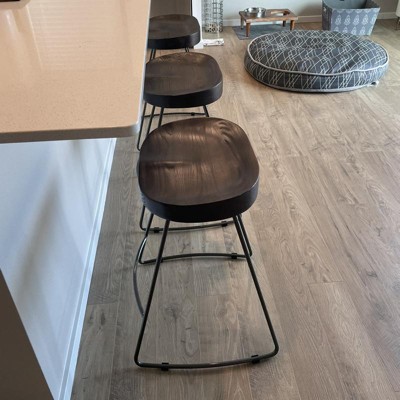 Hull low back counter stool hot sale