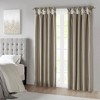 MAYEERTY 50x95" Blackout Twist Tab Total Blackout Window Curtain Panel Pewter - 2 of 4