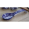 Blue Rose Polish Pottery 1178 Zaklady Large Spoon Rest - 3 of 4