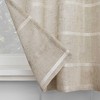 Set of 2 Twill Striped Anti Dust Sheer Cafe Curtain - Clean Window - 3 of 4