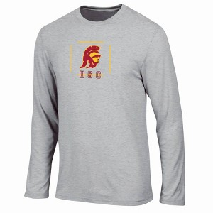 NCAA USC Trojans Men's Gray Long Sleeve T-Shirt - 1 of 3