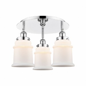 Canton - 3 Light Flush Mount In Industrial Style-10.75 Inches Tall and 17.75 Inches Wide - 1 of 1