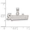 Black Bow Jewelry 14k White Gold Florida State Seminoles NCAA Small Pendant - 2 of 3