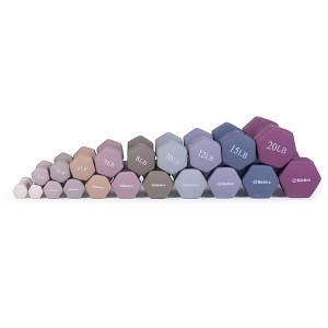 Bintiva Neoprene Dumbbells - Earth Tones - Full Set - 1 of 4