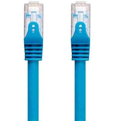 Monoprice Cat6 Ethernet Patch Cable - 100 Feet - Blue | Snagless, RJ45, 550Mhz, UTP, CMP, Plenum, Pure Bare Copper Wire, 23AWG - Entegrade Series