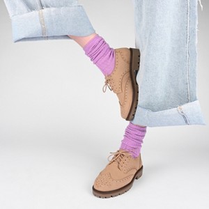 Journee Women's Claudiya Medium and Wide Width Oxford - 1 of 4