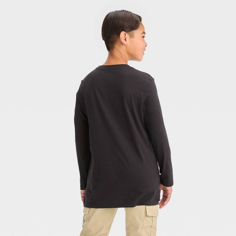 Boys&#39; Sonic the Hedgehog Long Sleeve Graphic T-Shirt - Black, 3 of 4