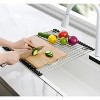 LunaLulinlk 17.7" x 15.5" Roll Up Dish Drying Rack Over Sink Drying Rack Sink Cover Kitchen Sink Accessories Gadget Multipurpose Organizer Foldable - 4 of 4