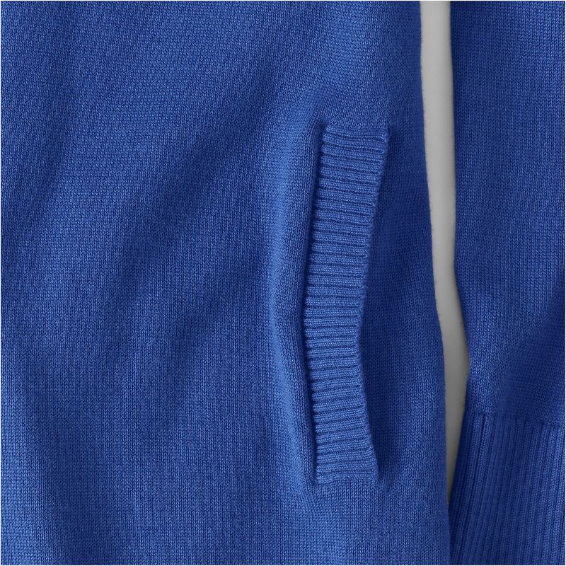 Lands' End Women's Cotton Modal Shawl Collar Cardigan Sweater, 3 of 4