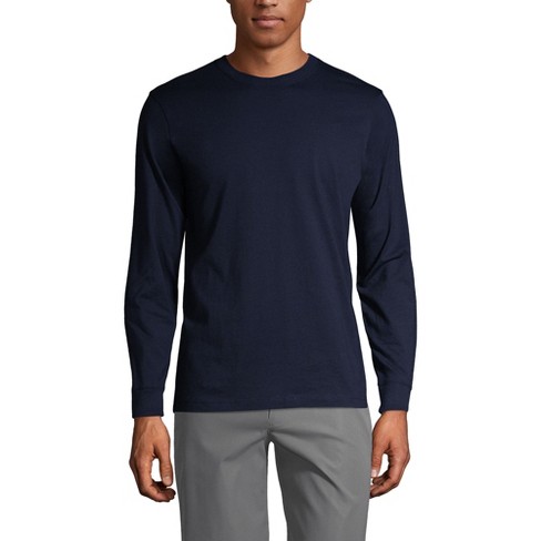 Lands' End School Uniform Men's Long Sleeve Essential T-shirt - X Large ...