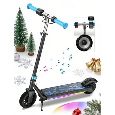Mastgoal Electric Scooter for Kids, 150W Motor 10mph Speed Electric Scooter with Adjustable Handlebar and LED Lights