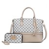 MKF Collection Saylor Circular M Emblem Print Women’s Tote Bag with Wallet by Mia K - 2 of 4