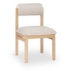 Meridian Furniture,Roundhill Linen Textured Fabric Upholstered Dining Chair, Set of 2 - 2 of 4