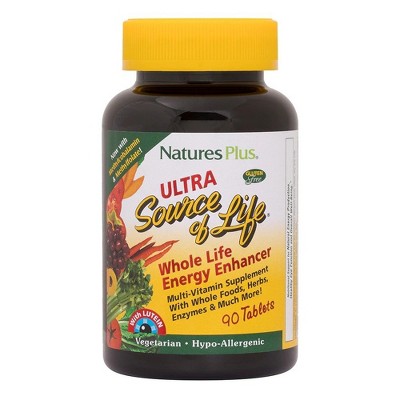 Ultra Source of Life Whole Life Energy Enhancer Multi-Vitamin by Nature's Plus  -  90 Tablet