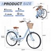 Gulches 26 Inch Single Speed Folding Lady Bike , Durable Steel Frame,Compact Design for Easy Storage and Commuting - 3 of 4