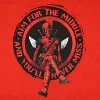Seven Times Six Marvel Comics Deadpool and Wolverine T-Shirt Men's Aim For The Middle Tee Red - 2 of 3