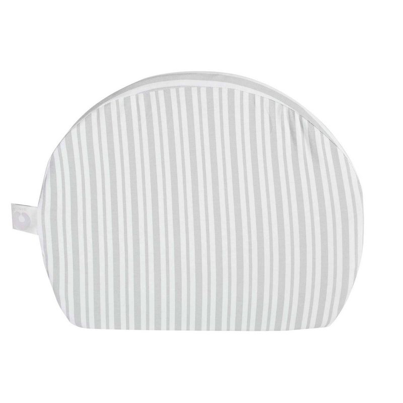 Boppy Pregnancy Pillow Support Wedge, Gray Modern Stripe, 1 of 8