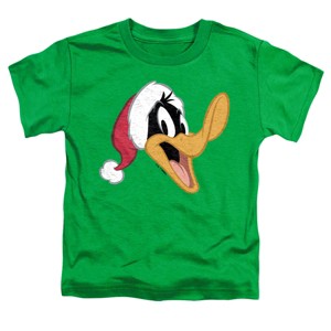 Toddler Boys' Looney Tunes Daffy Duck Santa Hat T-Shirt - 1 of 4