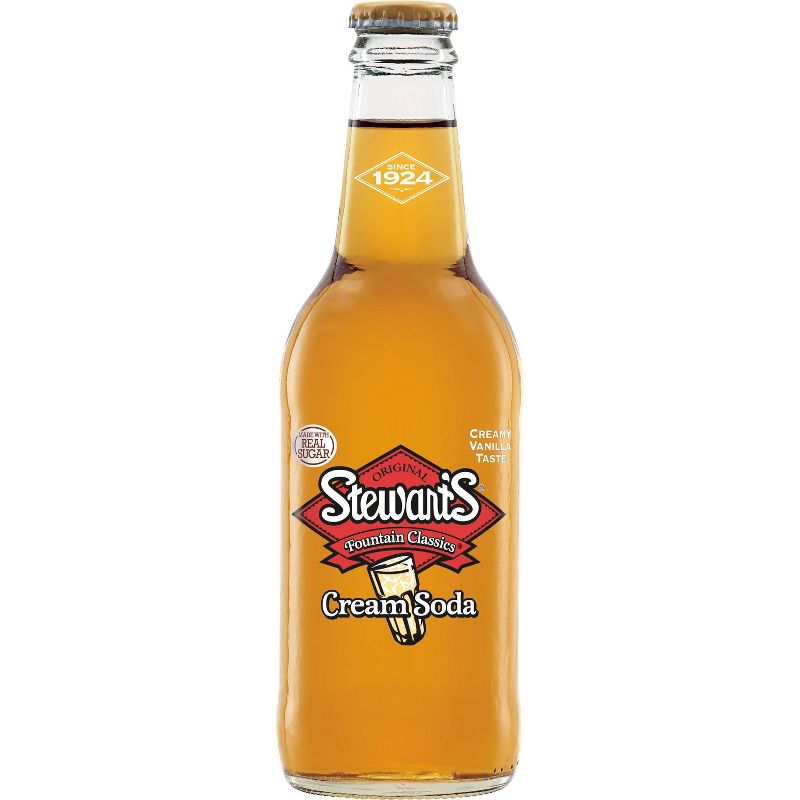 Stewart's Cream Soda Made with Sugar - 4pk/12 fl oz Glass Bottles, 2 of 7