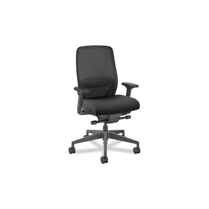 HON Nucleus Series Recharge Task Chair, Supports Up to 300 lb, 16.63 to 21.13 Seat Height, Black Seat/Back, Black Base, 1 of 8