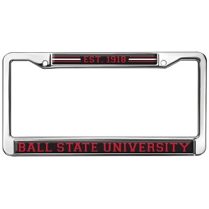 Ball State University School Logo Full Size Standard License Plate Metal Frame - 1 of 4