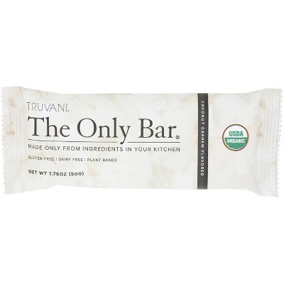 Truvani - Bar - Organic - Coconut Cashew - Case of 12 - 1.76 oz