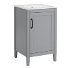 YOOCOZZ  Bathroom Vanity with Ceramic Sink, Soft Close Door, Adjustable U-Shaped Shelf, Door Storage Rack, Freestanding Cabinet - 4 of 4