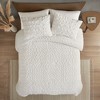 3Pcs Comforter Set, Cozy Solid Bedding Set, Microfiber Bed Comforter - 3 of 4