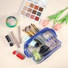 Unique Bargains Women's Transparent Waterproof Business Travel Cosmetic Bag Blue 1 Pc - 4 of 4