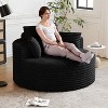 Hrinhom 50"W Sponge Single Sofa,Modern Corduroy Sleeper Chair,No Assembly - 2 of 4