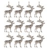 Rustic Silver Metal Deer Ornament (Set of 12) - 2 of 3