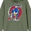 Sonic Prime Come And Get Me Long Sleeve Olive Adult Hooded Sweatshirt - 2 of 2