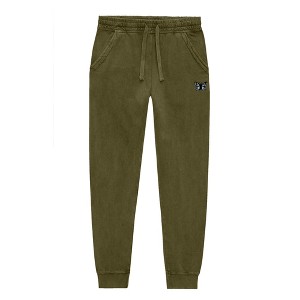 Dalix Butterfly Embroidered Washed Jogger Pant Soft Fleece Relaxed Fit Lounge Womens - 1 of 4