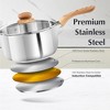 KOCH SYSTEME CS Stainless Steel Saucepan Set with Lids, Induction Ready Pots and Pans, Heat-Resistant Bakelite Handles, Tri-Ply Base for Even Heating - 2 of 4