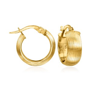 Ross-Simons Italian 14kt Yellow Gold Huggie Hoop Earrings - 1 of 4