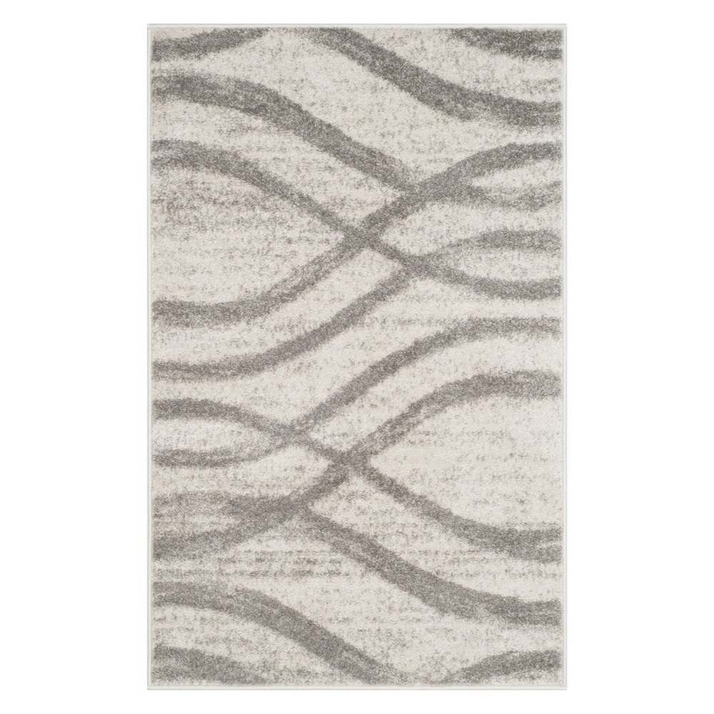 3'x5' Wave Accent Rug Cream/Gray - Safavieh