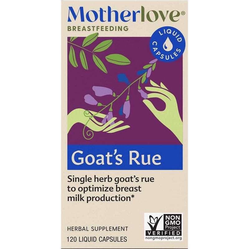 Motherlove Goats Rue Vegan Dietary Supplement Capsules - 120ct, 1 of 4