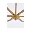 Elegant Lighting Trey 36 inch pendant in brass - 4 of 4