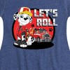 Girls' - Paw Patrol - Let's Roll Marshall Fit & Flair Cap Sleeve Dress - 2 of 4