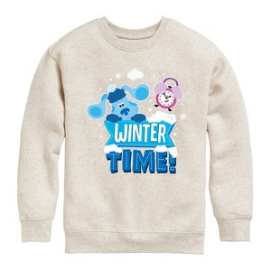 Boys' - Blue's Clues & You! - Winter Time Graphic Long Sleeve Fleece Sweatshirt - 1 of 4