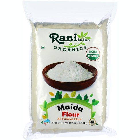Organic Maida Flour (indian All Purpose Flour) - 64oz (4lbs) - Rani ...