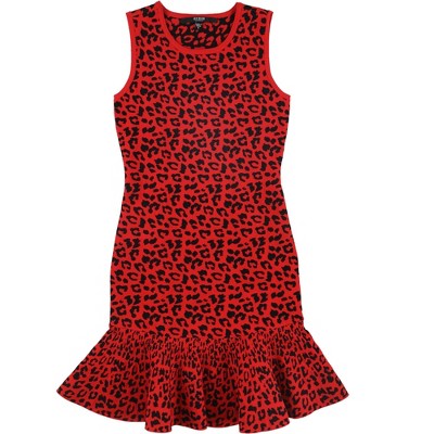 GUESS Womens Animal Print Sweater Dress