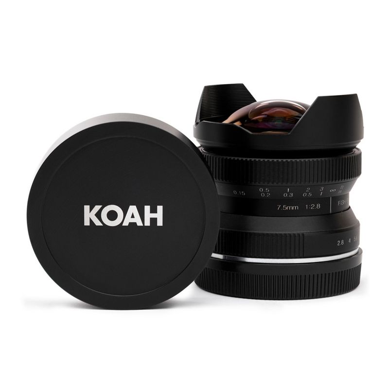 Koah Artisans Series 7.5mm f/2.8 Wide-Angle Fisheye Lens for Sony E (Black), 1 of 4