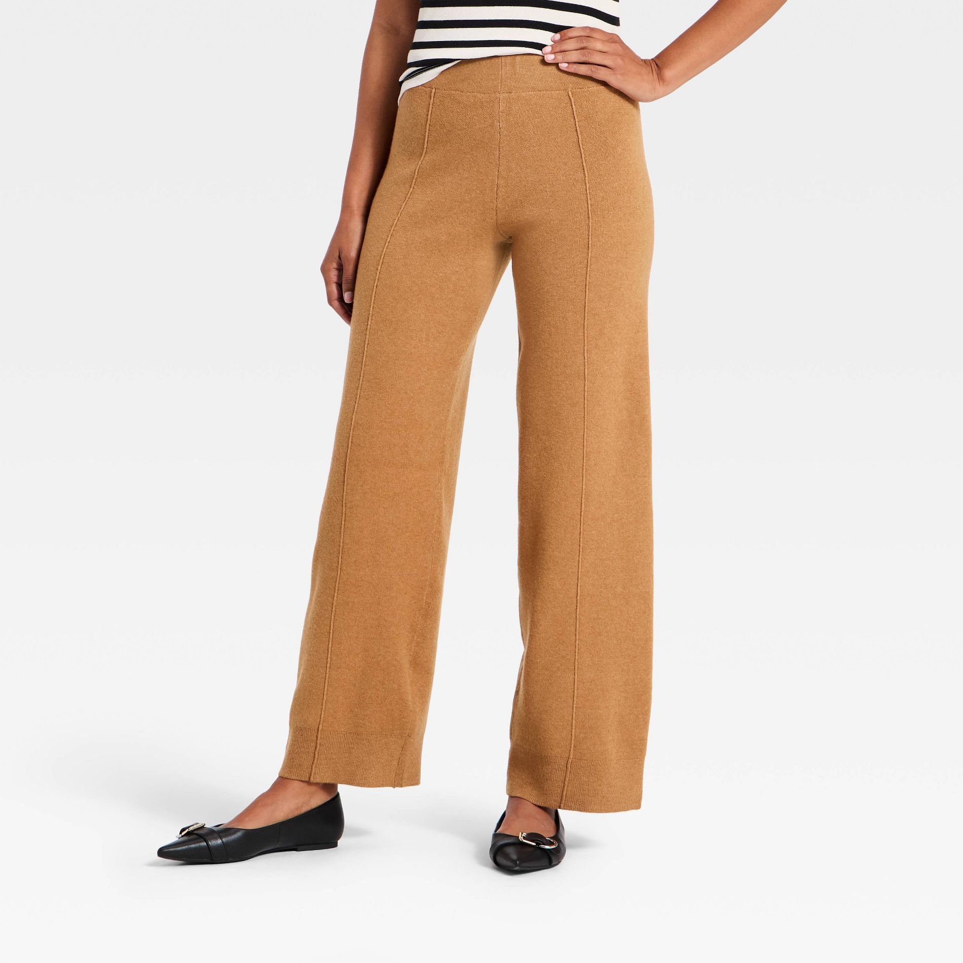 Women's Wide Leg Sweater Pants - A New Day™