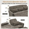 Versatile 2-in-1 Sofa with Pull-Out Sleeper, Reversible Recliner and USB Ports for Living Room or Guest Space-Maison Boucle - 3 of 4