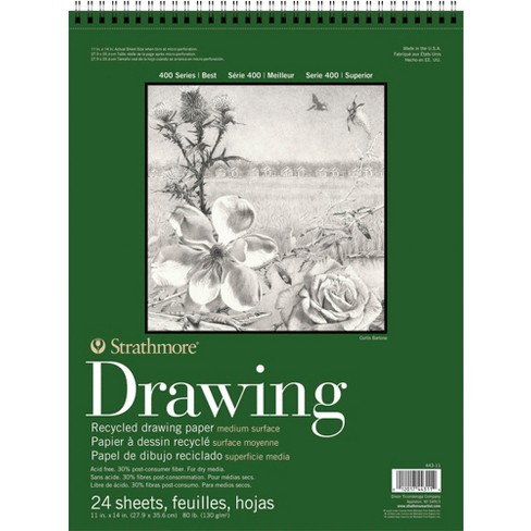 Strathmore 400 Series Recycled Drawing Pad, 11 X 14 Inches, 80 Lb