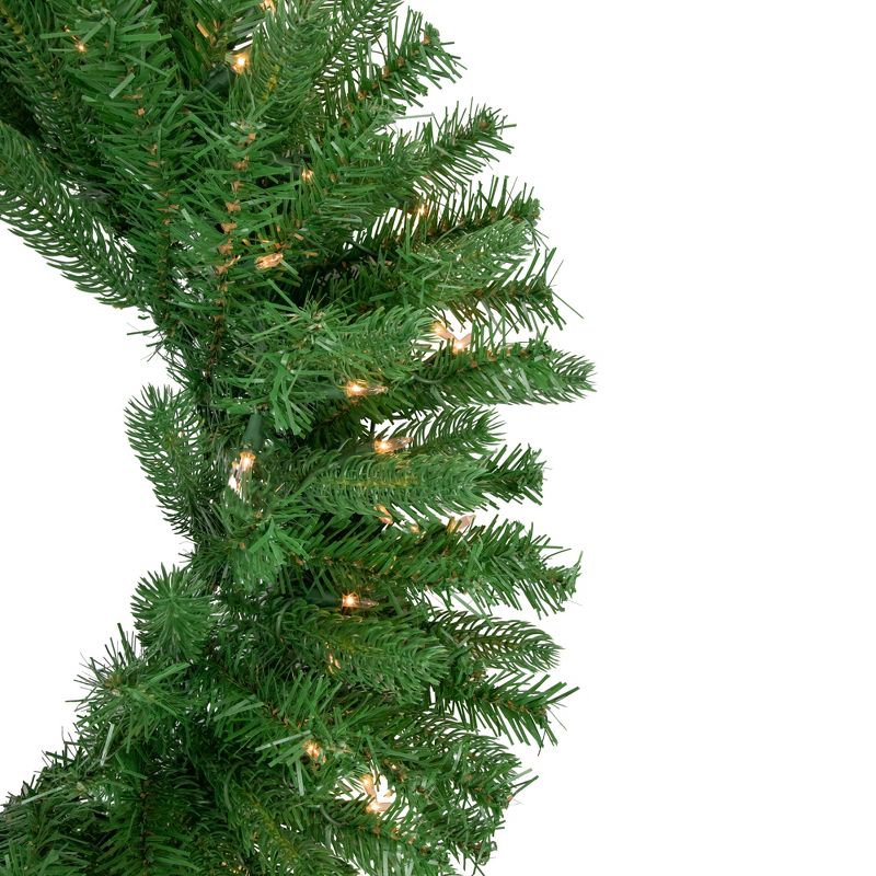 Northlight Pre-Lit Sierra Noble Fir Artificial Christmas Wreath, 30-Inch, Clear Lights, 5 of 6