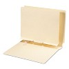 Smead Manila Self-Adhesive Folder Dividers w/Prepunched Slits 2-Sect Letter 100/Box 68021 - 3 of 4