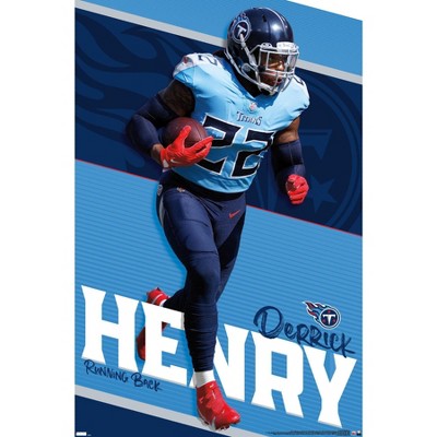 Derrick King Henry 22 Tennessee Titans NFL Art Wall Room Poster - POSTER  20x30