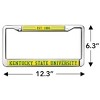 Kentucky State University Full Size Standard License Plate Metal Frame - 4 of 4